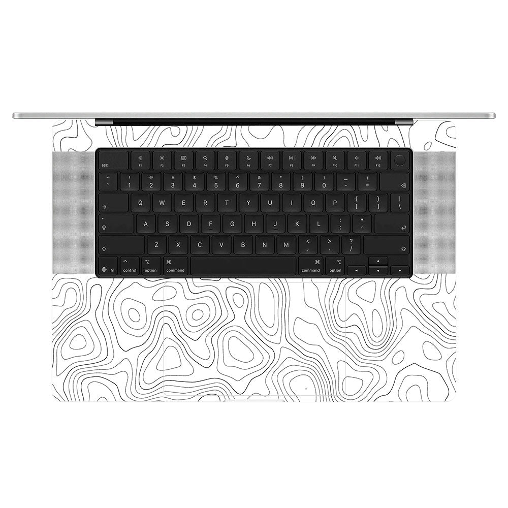 White Contour Design MacBook Pro 16 M5 Pro/Max 2026 Laptop Skin