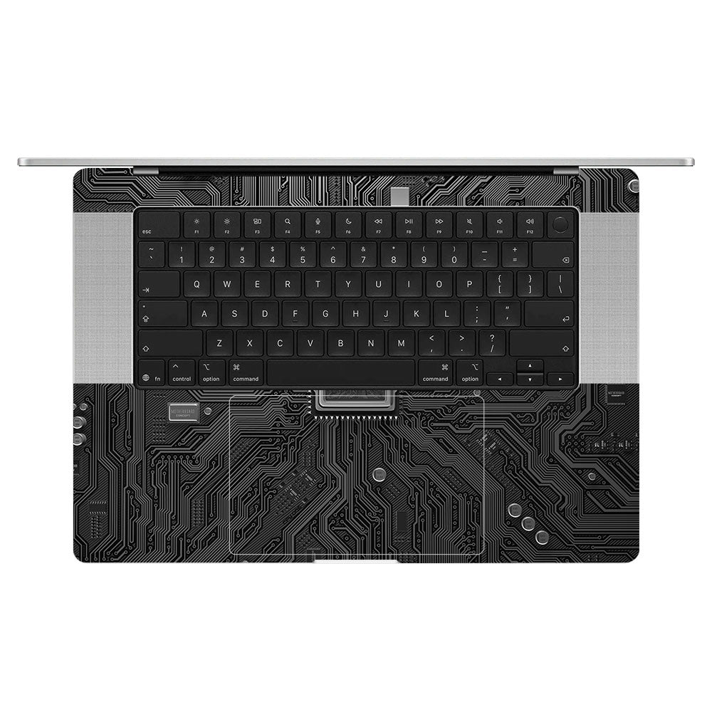 FOMO Circuit Dark Mode MacBook Pro 16 M5 Pro/Max 2026 Laptop Skin