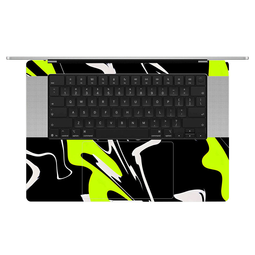 Green and Black Patterns MacBook Pro 16 M5 Pro/Max 2026 Laptop Skin