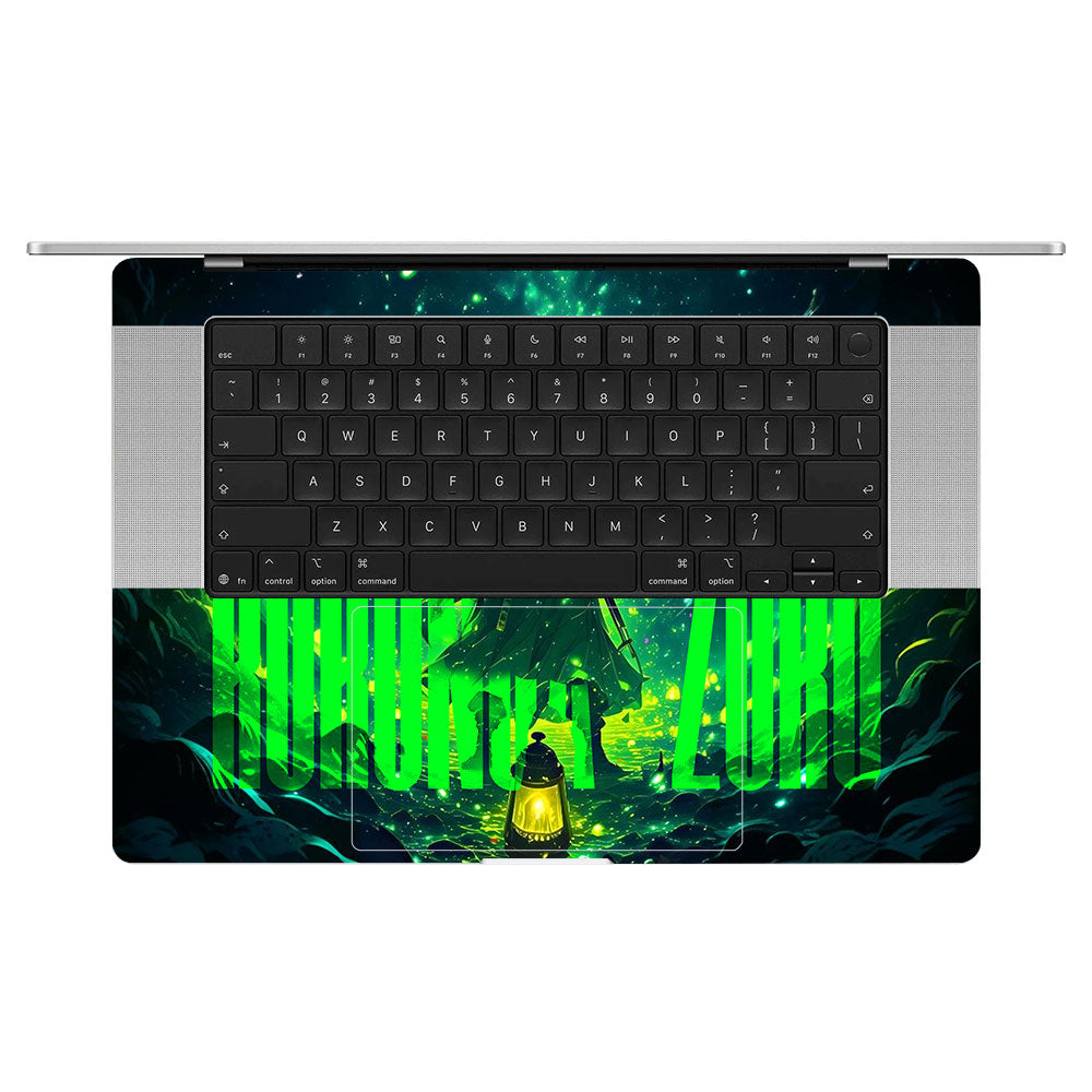 Roronoa Zoro Green Fury MacBook Pro 16 M5 Pro/Max 2026 Laptop Skin