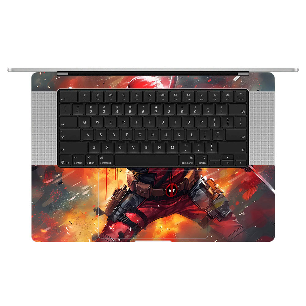 Deadpool in Action MacBook Pro 16 M5 Pro/Max 2026 Laptop Skin