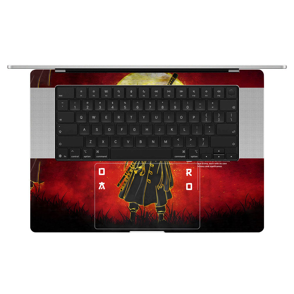 Zoro Under Golden Moon MacBook Pro 16 M5 Pro/Max 2026 Laptop Skin
