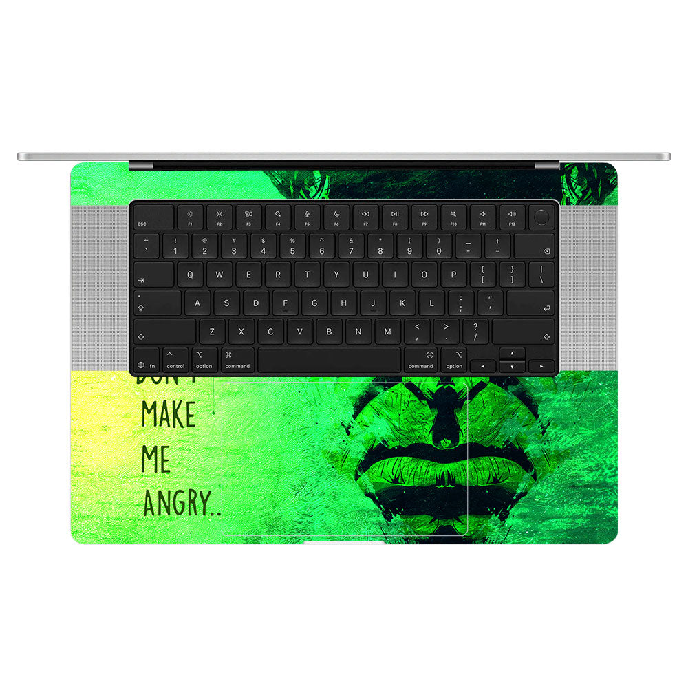 Hulk Don't Make Me Angry MacBook Pro 16 M5 Pro/Max 2026 Laptop Skin