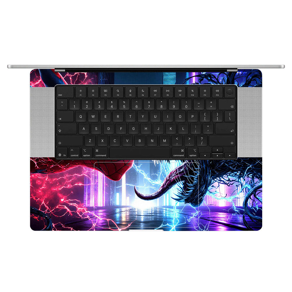 Spiderman vs Venom Showdown MacBook Pro 16 M5 Pro/Max 2026 Laptop Skin