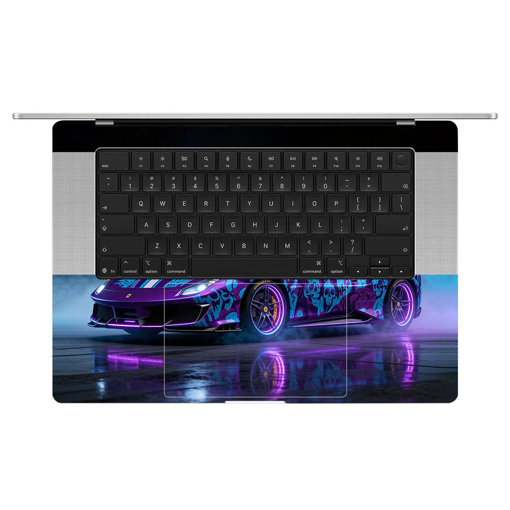 Psycho Drive Ferrari 488 MacBook Pro 16 M5 Pro/Max 2026  Laptop Skin