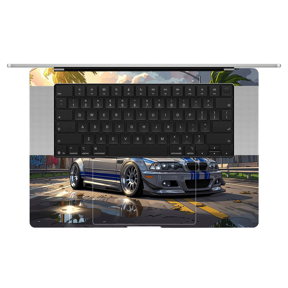 Street Icon BMW E46 Drift Legend MacBook Pro 16 M5 Pro/Max 2026  Laptop Skin