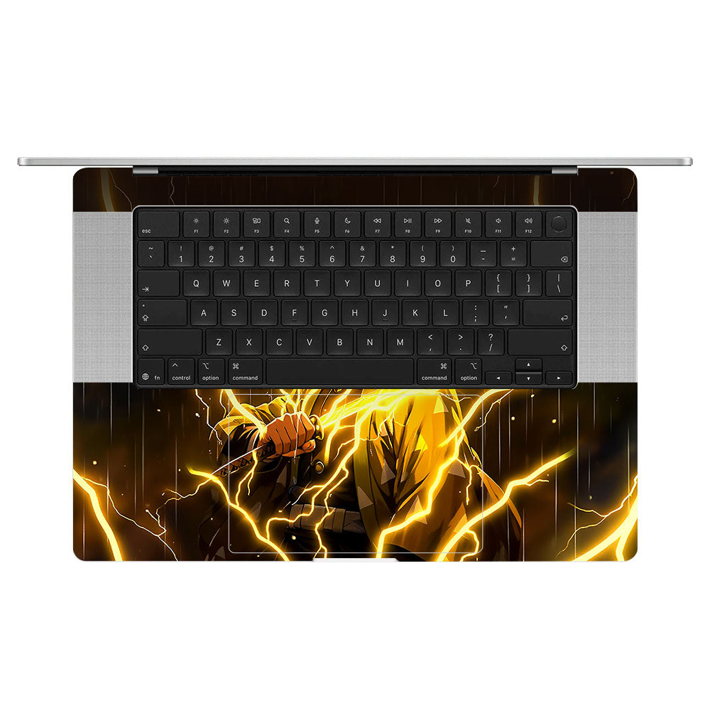 Thunder Soul Lightning Zenitsu MacBook Pro 16 M5 Pro/Max 2026  Laptop Skin