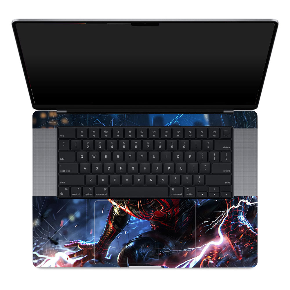 Neon Web Hero MacBook Pro 16 M1, M2, M3, M4 2021-2024 3D Laptop Skin
