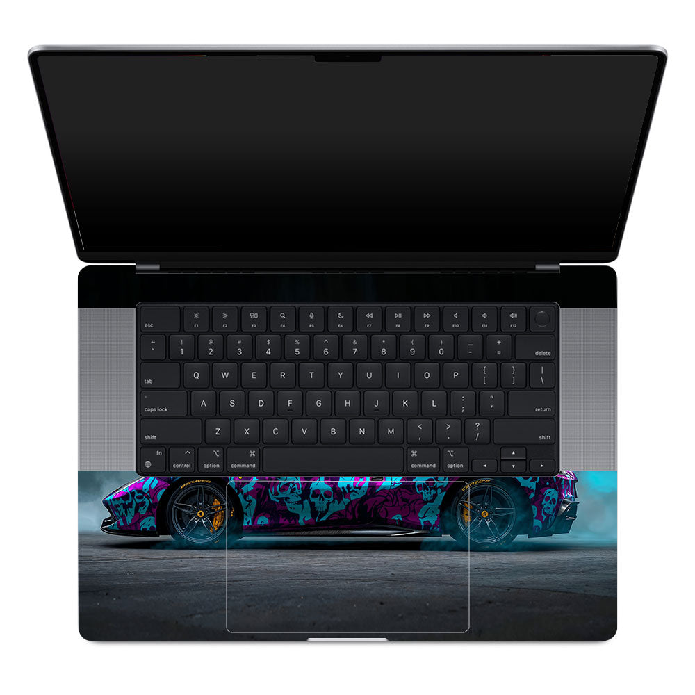 Psycho Drive Ferrari 488 MacBook Pro 16 M1, M2, M3, M4 2021-2024 Laptop Skin