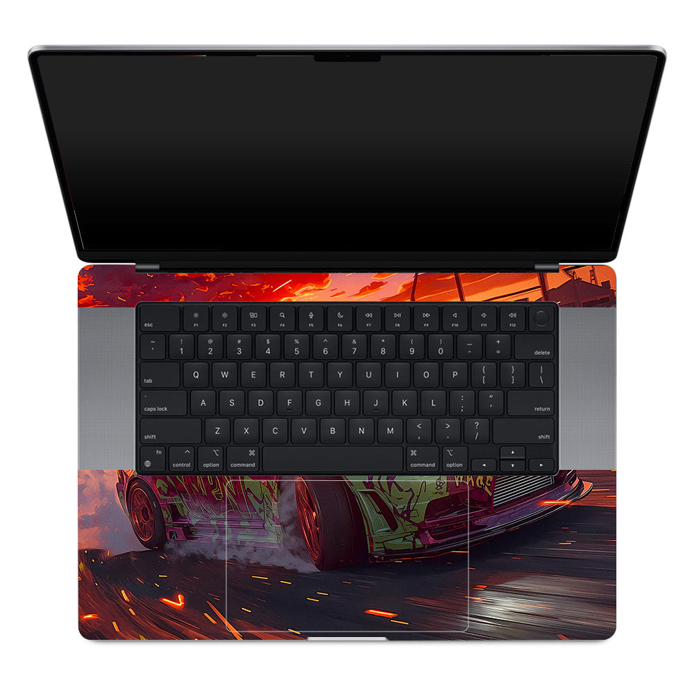 Tokyo Drift Vibes MacBook Pro 16 M1, M2, M3, M4 2021-2024 Laptop Skin