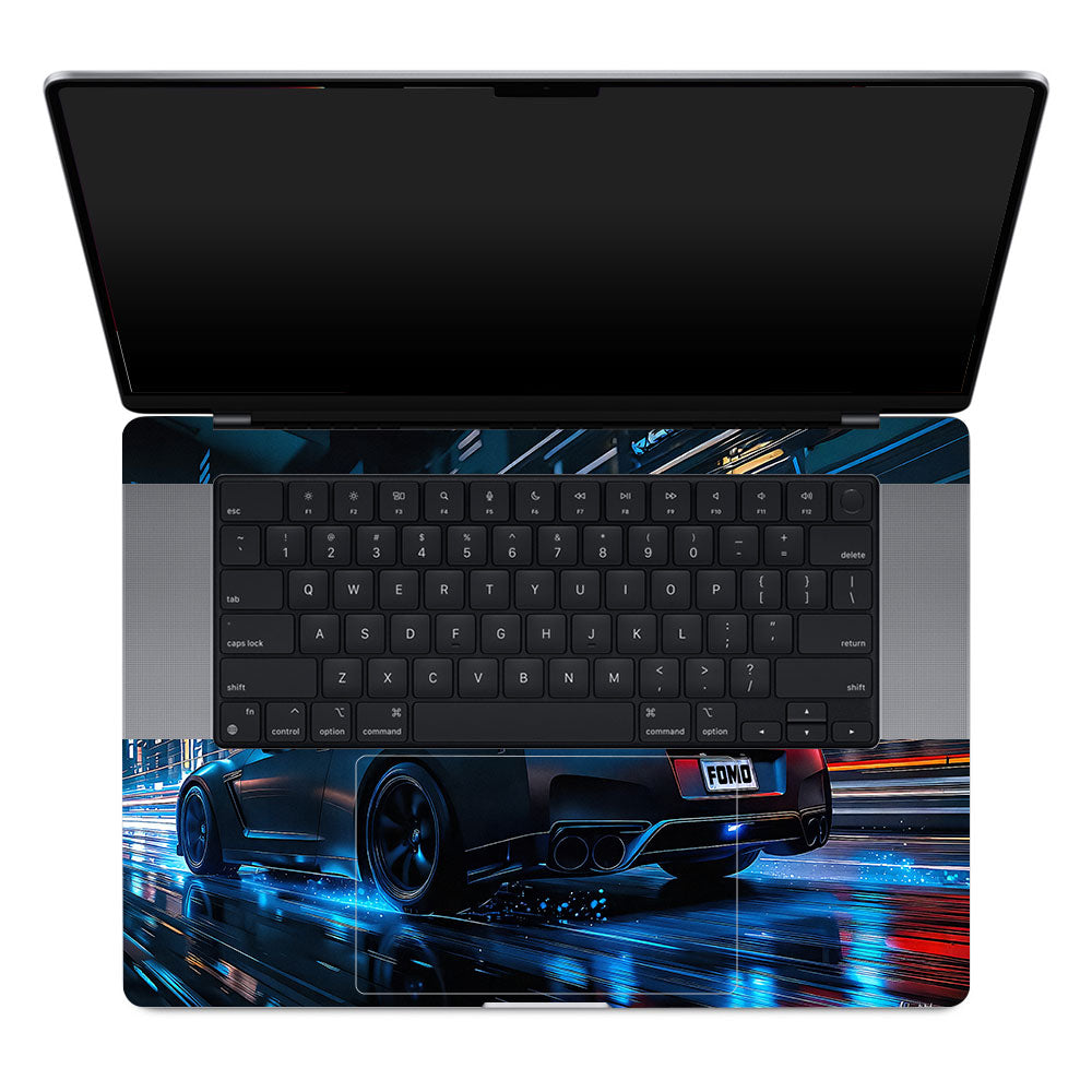 Neon GTR Nights MacBook Pro 16 M1, M2, M3, M4 2021-2024 Laptop Skin
