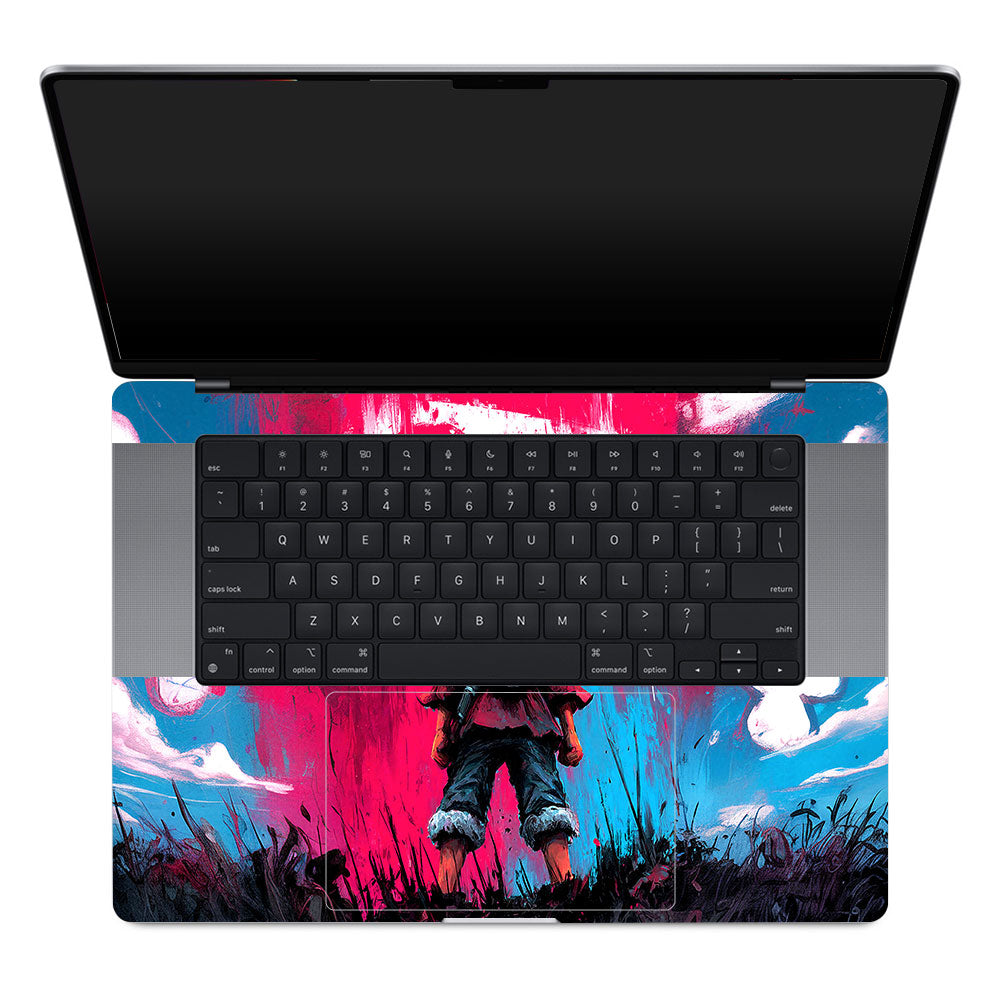 Straw Hat Graffiti One Piece MacBook Pro 16 M1, M2, M3, M4 2021-2024 Laptop Skin