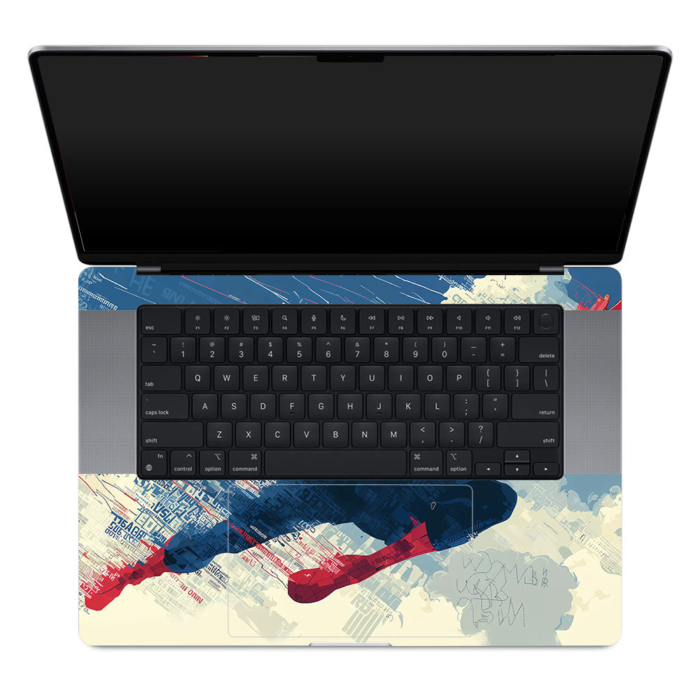 Spiderman Velocity MacBook Pro 16 M1, M2, M3, M4 2021-2024 Laptop Skin
