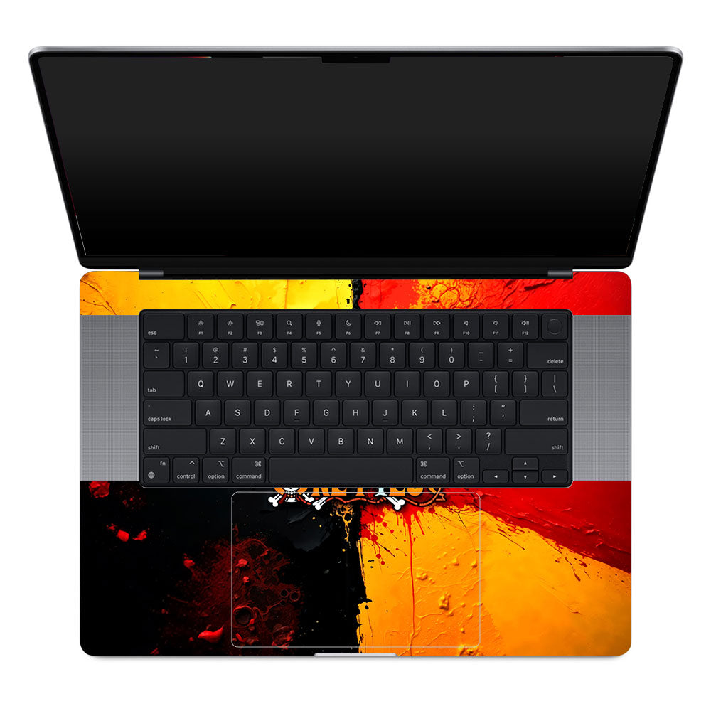 One Piece Paint Splash  MacBook Pro 16 M1, M2, M3, M4 2021-2024 Laptop Skin