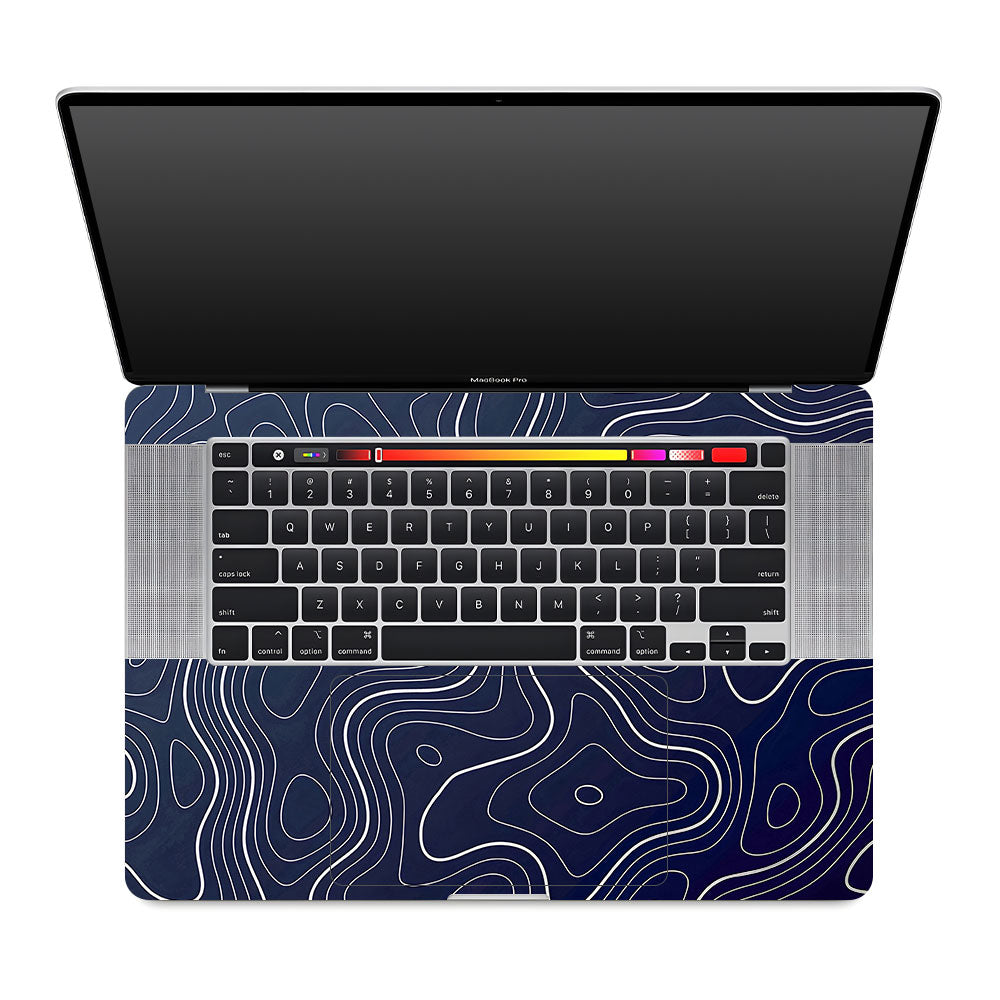 Fluid Lines Design MacBook Pro 16 2019 Laptop Skin