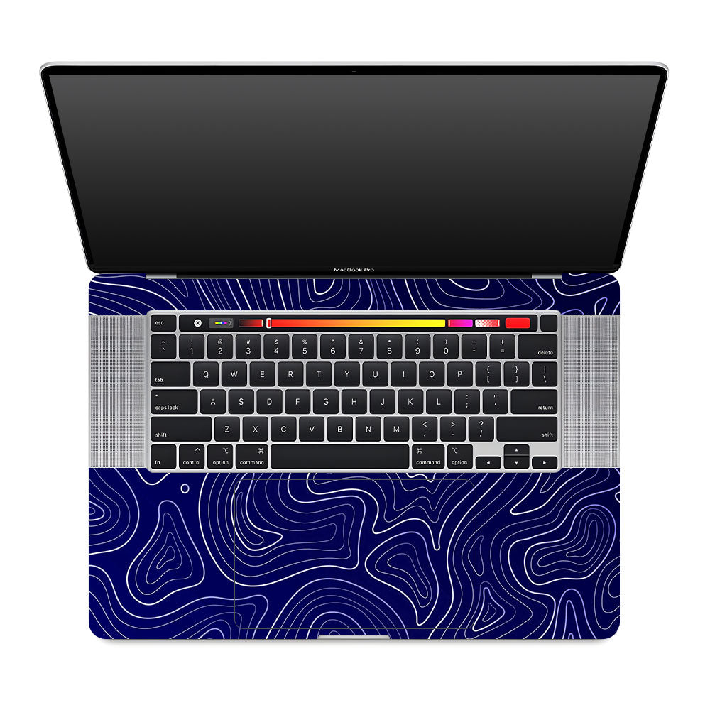 Deep Blue Contour Depths MacBook Pro 16 2019 Laptop Skin