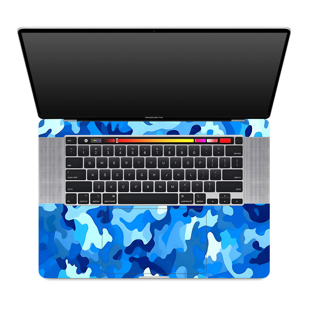 Arctic Blue Camo Pattern MacBook Pro 16 2019 Laptop Skin