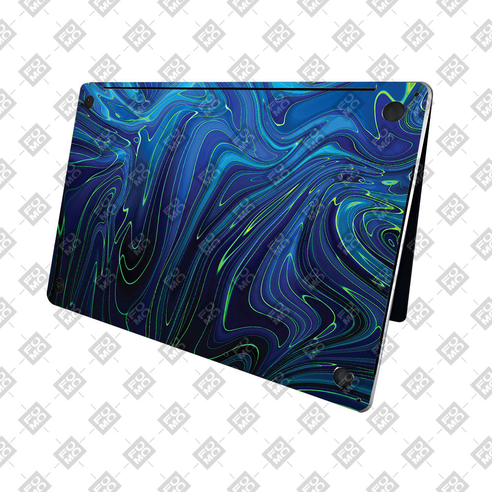 Cobalt Liquid Design MacBook Pro 16 2019 Laptop Skin