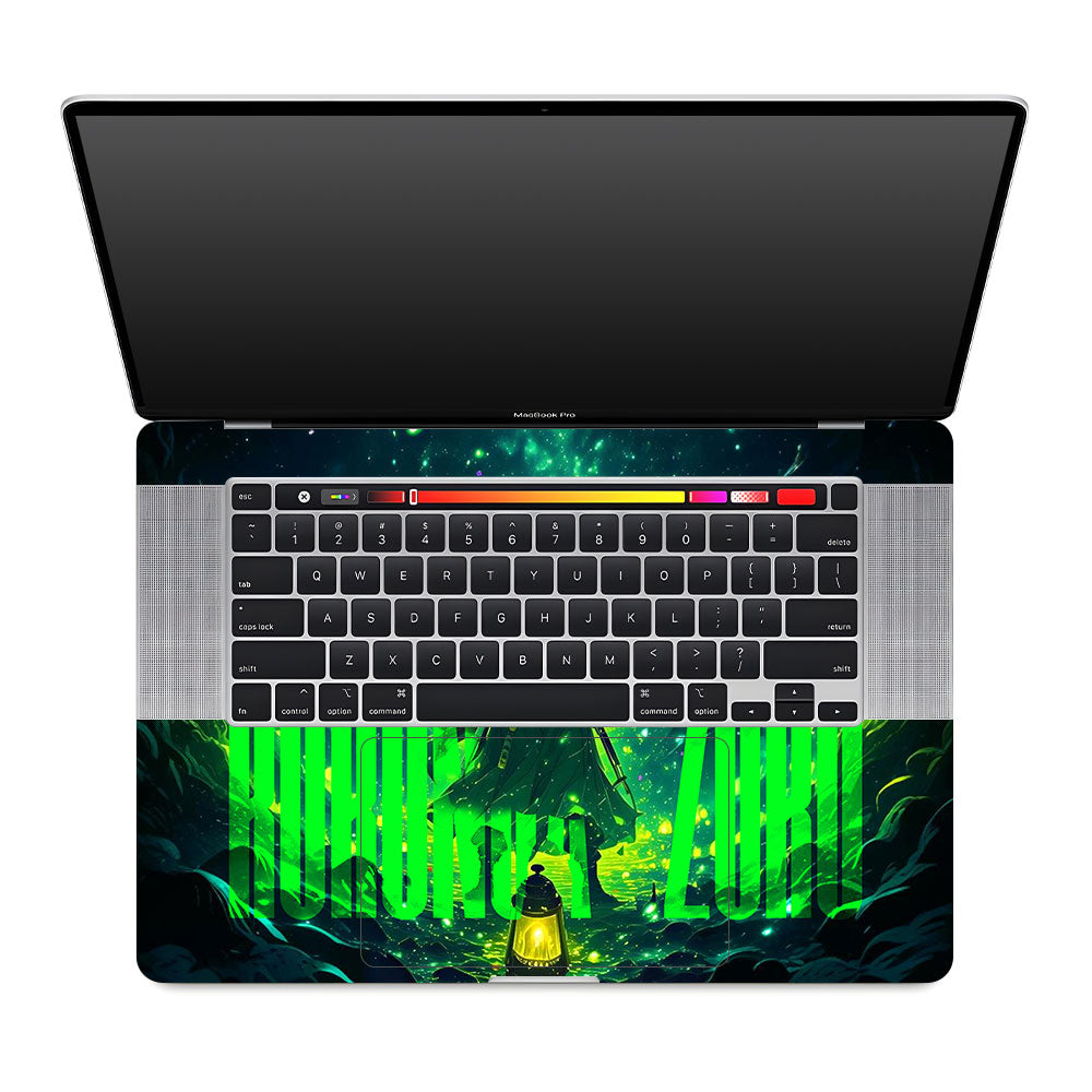 Roronoa Zoro Green Fury MacBook Pro 16 2019 Laptop Skin