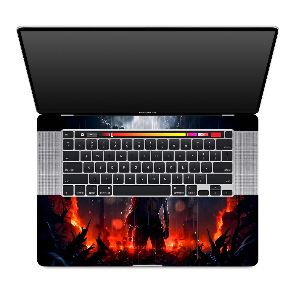 Monkey D. Luffy Blazing Red MacBook Pro 16 2019 Laptop Skin