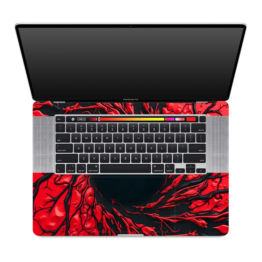 Spiderman Web Red MacBook Pro 16 2019 Laptop Skin
