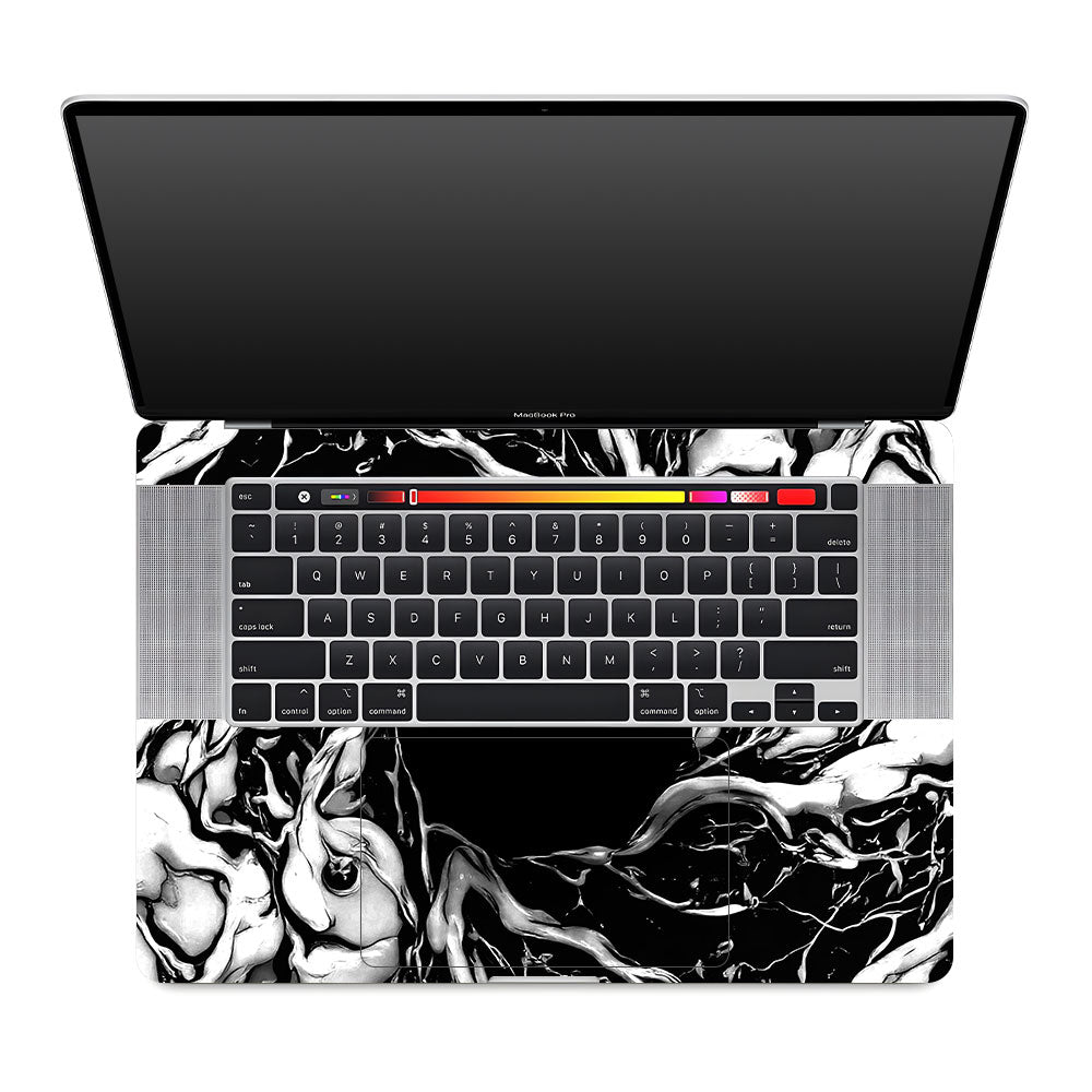 Spiderman Web Black MacBook Pro 16 2019 Laptop Skin