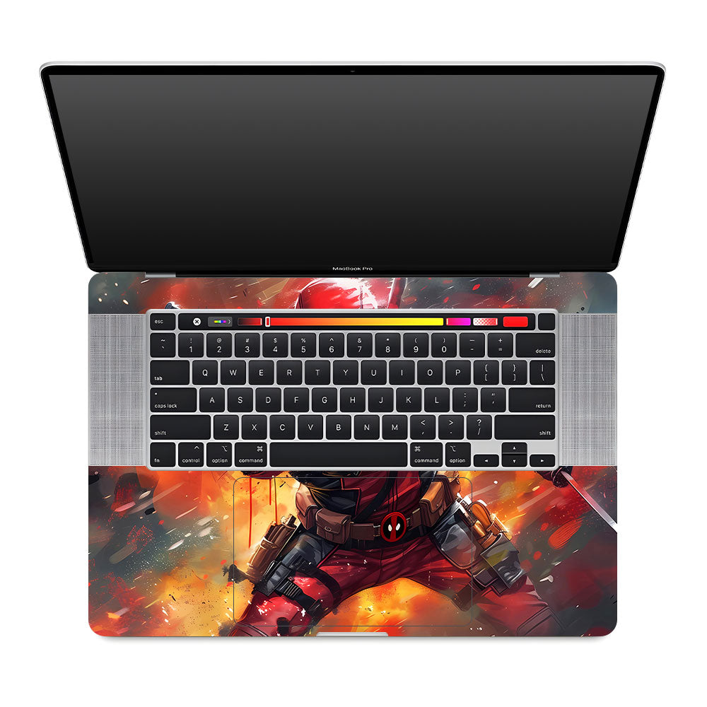 Deadpool in Action MacBook Pro 16 2019 Laptop Skin