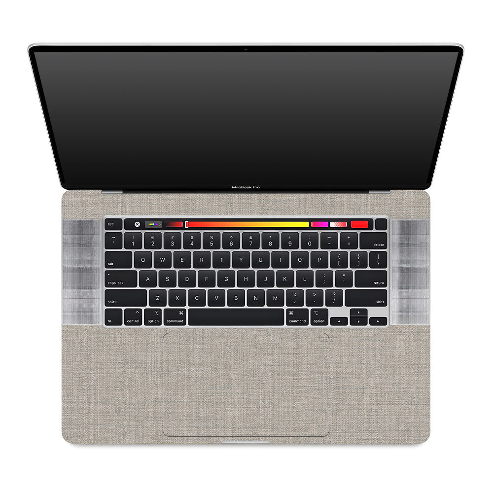 Textured Fabric Grey MacBook Pro 16 2019 Laptop Skin