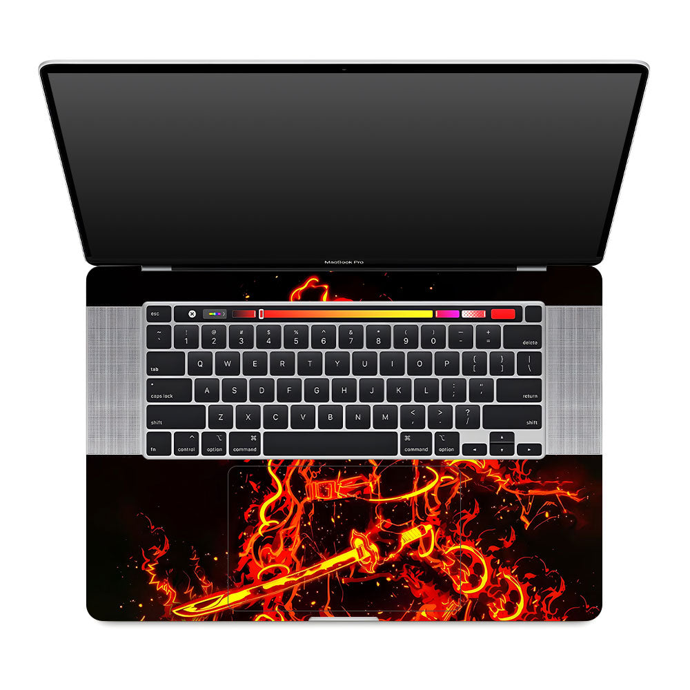 Rengoku Blazing Inferno MacBook Pro 16 2019 Laptop Skin