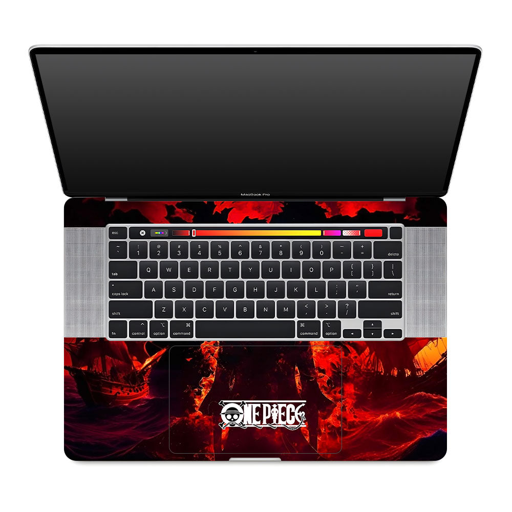 Luffy's Burning Tide MacBook Pro 16 2019 Laptop Skin