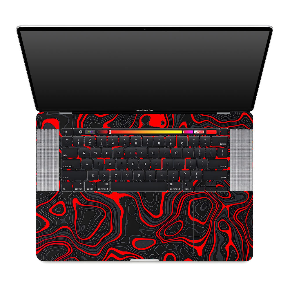 Crimson Waves MacBook Pro 16 2019 Laptop Skin