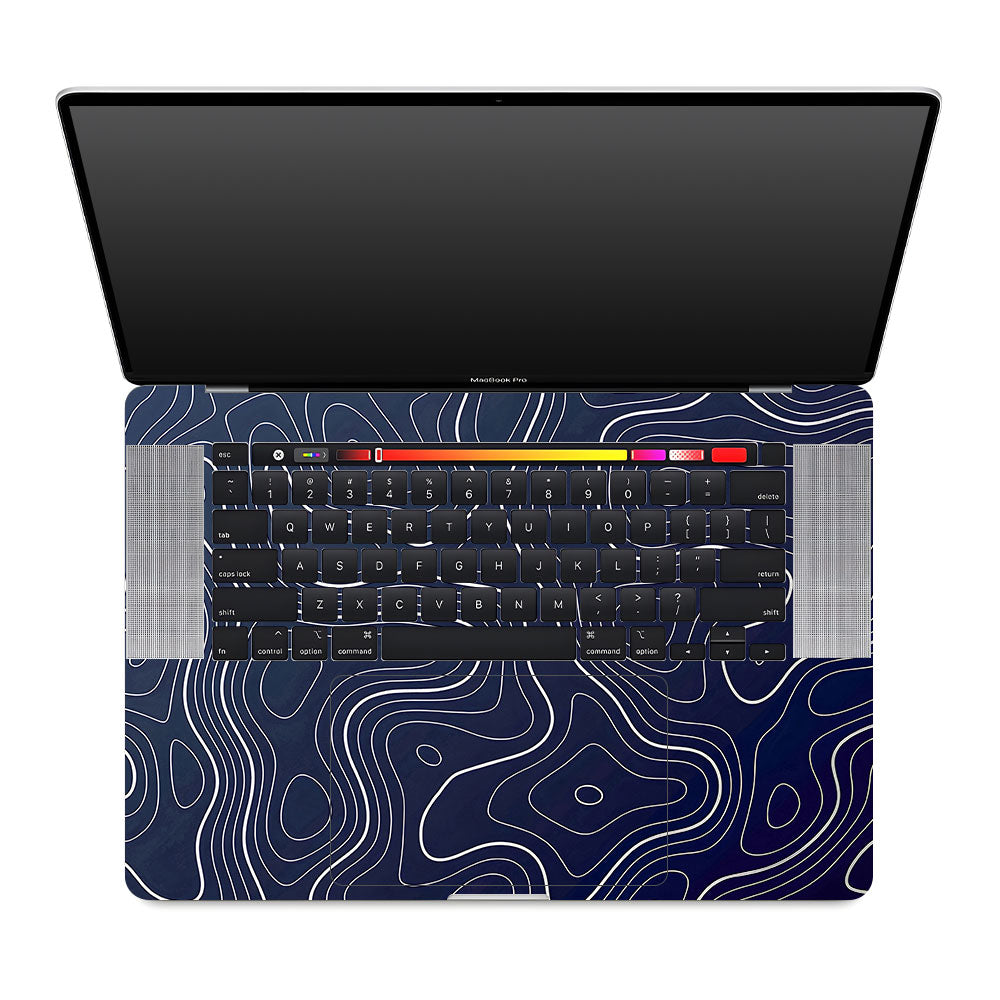 Fluid Lines Design MacBook Pro 16 2019 Laptop Skin