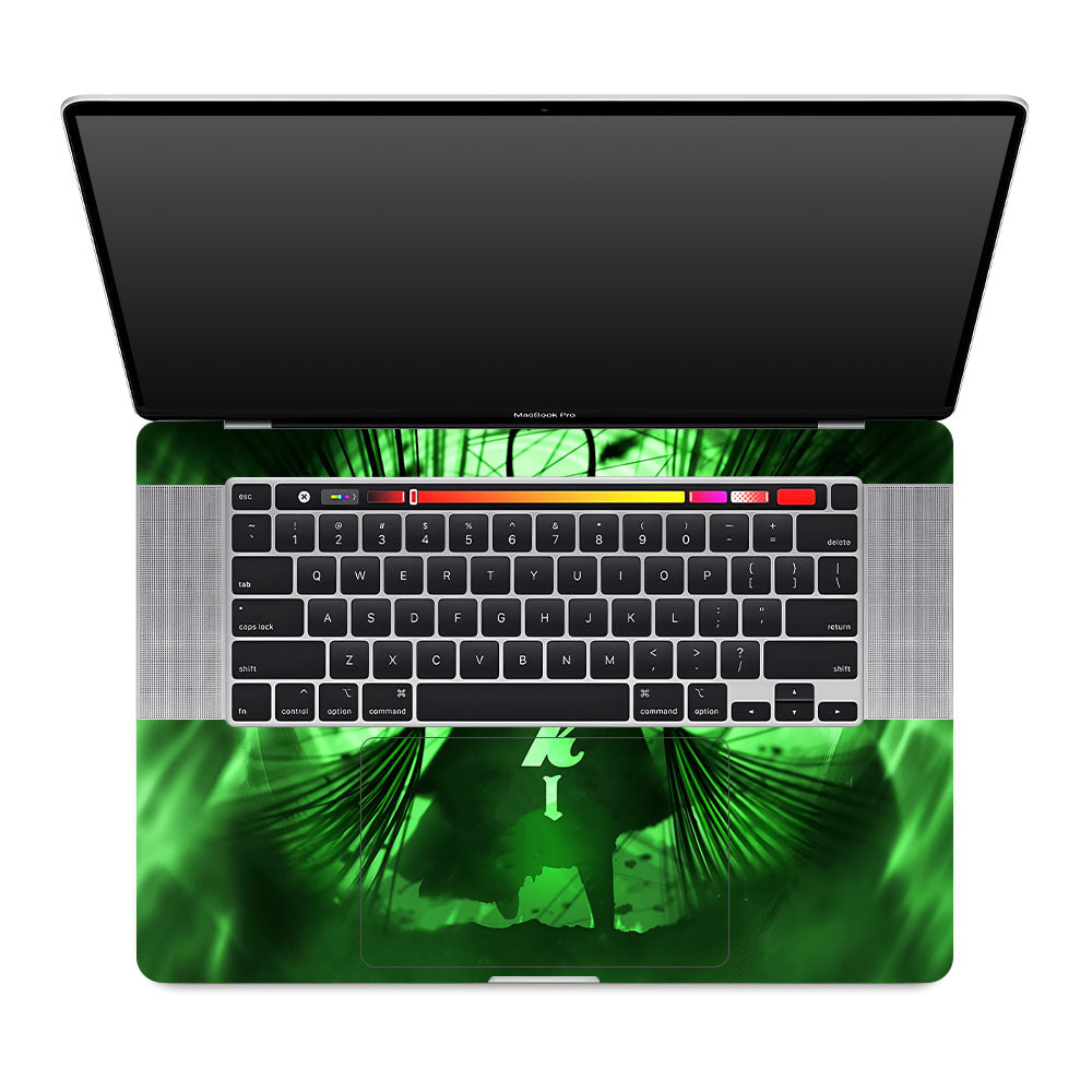 Loki's Green Aura MacBook Pro 16 2019 Laptop Skin