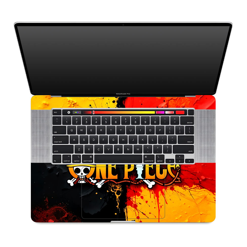 One Piece Paint Splash MacBook Pro 16 2019 Laptop Skin