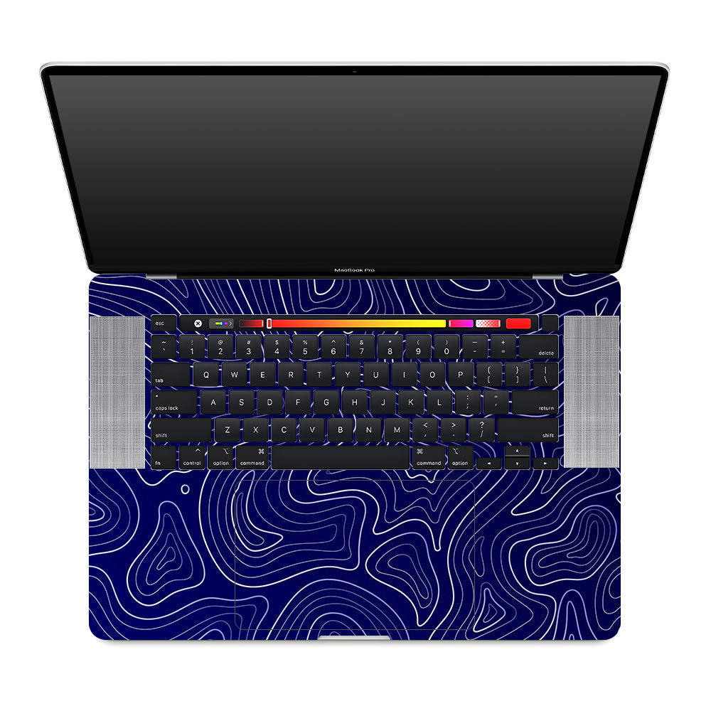 Deep Blue Contour Depths MacBook Pro 16 2019 Laptop Skin