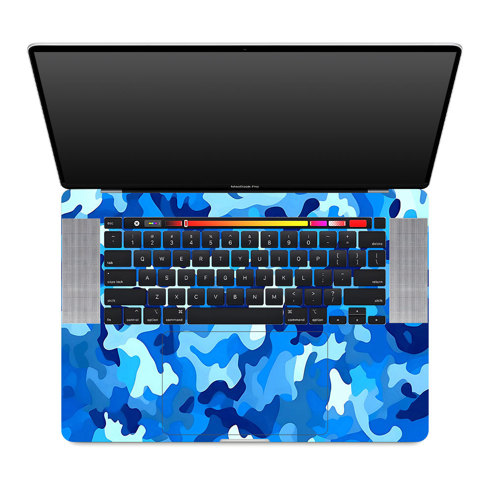 Arctic Blue Camo Pattern MacBook Pro 16 2019 Laptop Skin
