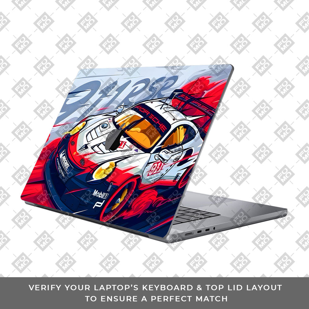 Porsche 911 RSR MacBook Pro 16 2019 Laptop Skin