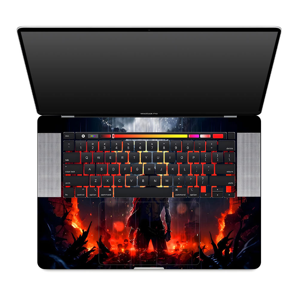 Monkey D. Luffy Blazing Red MacBook Pro 16 2019 Laptop Skin