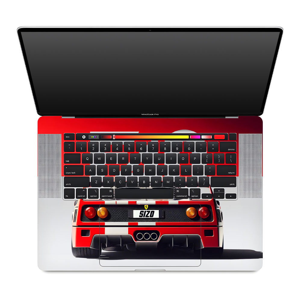 Transparent Ferrari F40 MacBook Pro 16 2019 Laptop Skin