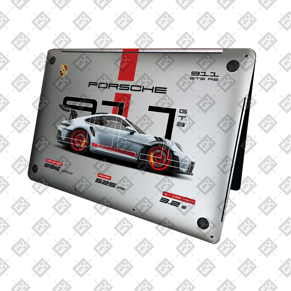 Transparent Porsche 911 GT3 RS MacBook Pro 16 2019 Laptop Skin