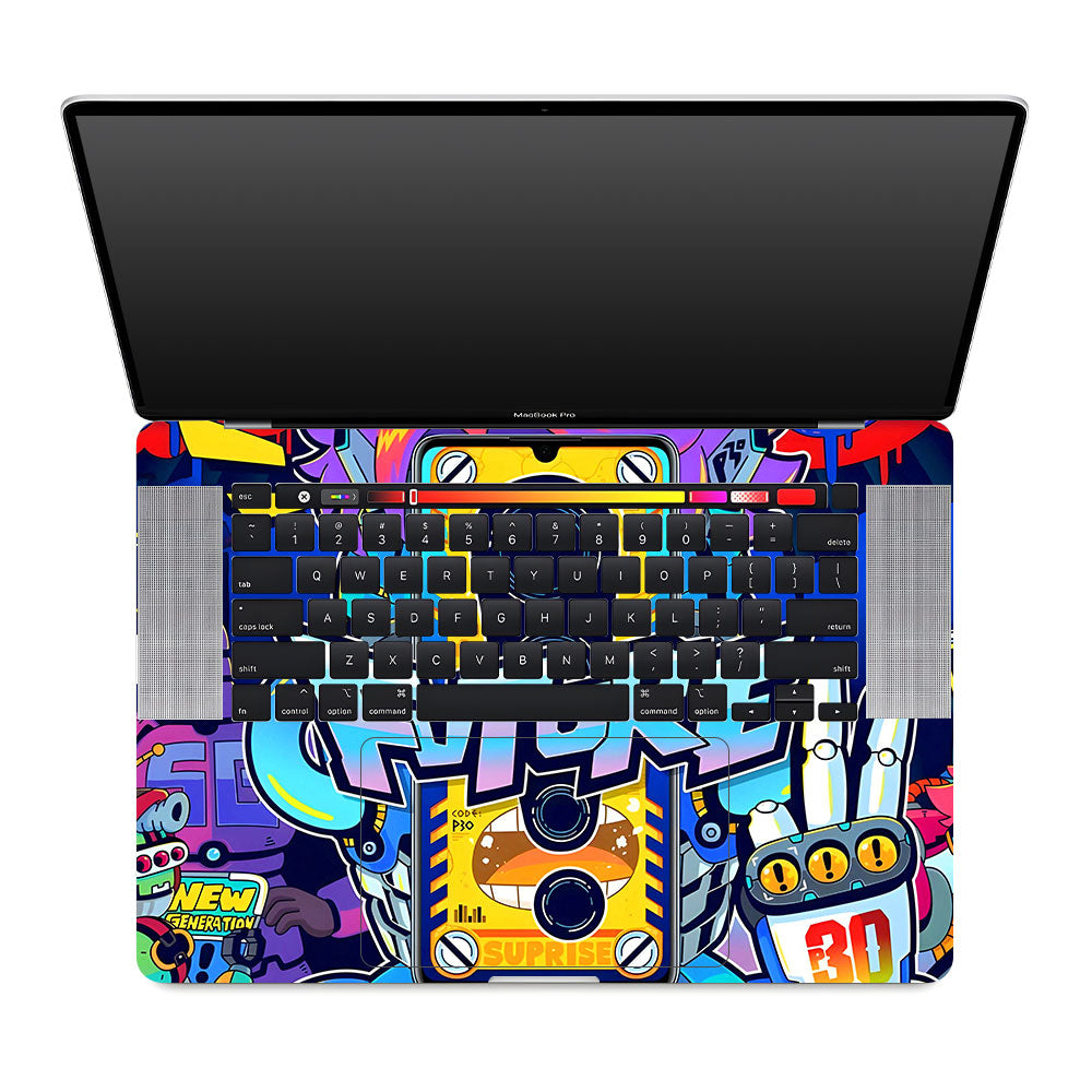 Futuristic Cyberpunk Vision MacBook Pro 16 2019 Laptop Skin