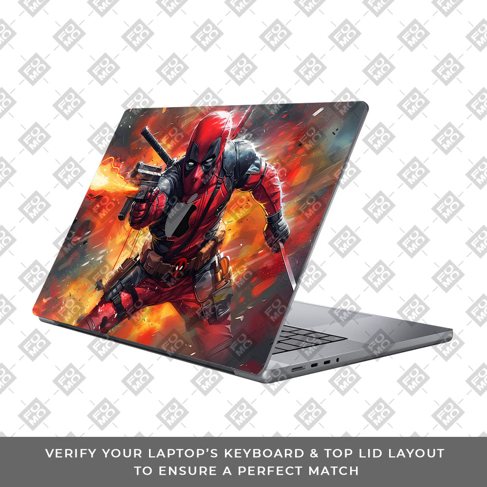 Deadpool in Action MacBook Pro 16 2019 Laptop Skin