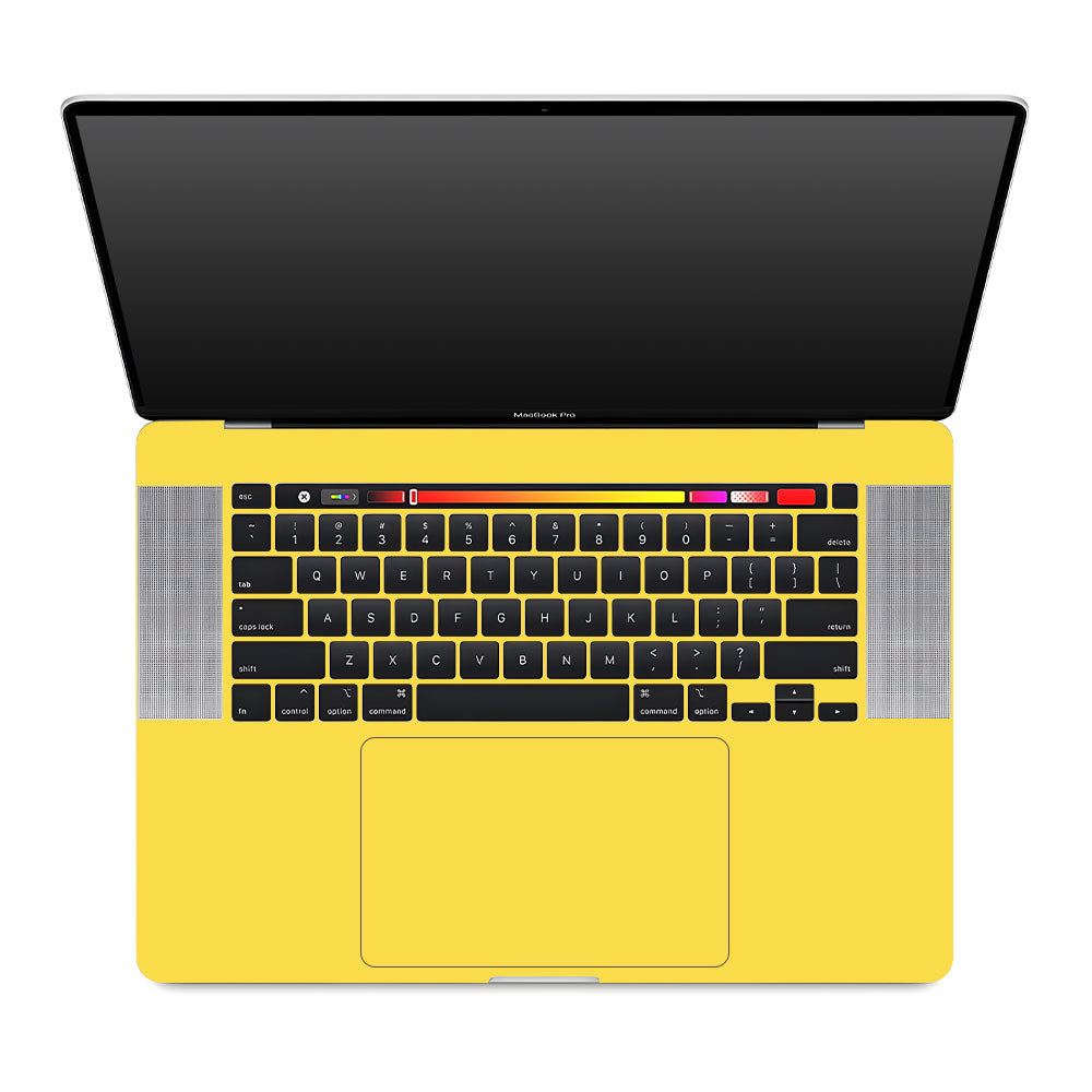 Textured Yellow MacBook Pro 16 2019 Laptop Skin