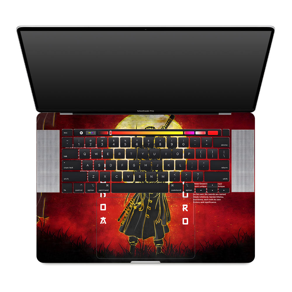 Zoro Under Golden Moon MacBook Pro 16 2019 Laptop Skin