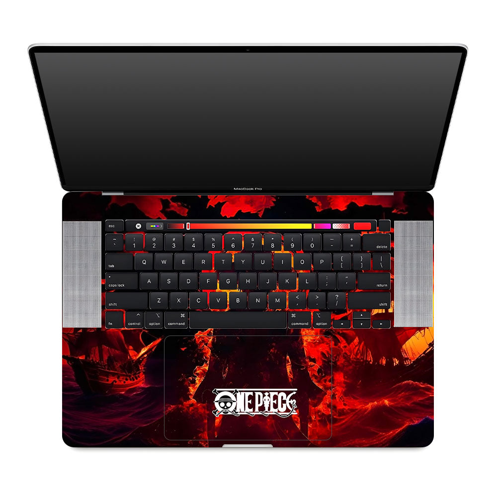Luffy's Burning Tide MacBook Pro 16 2019 Laptop Skin