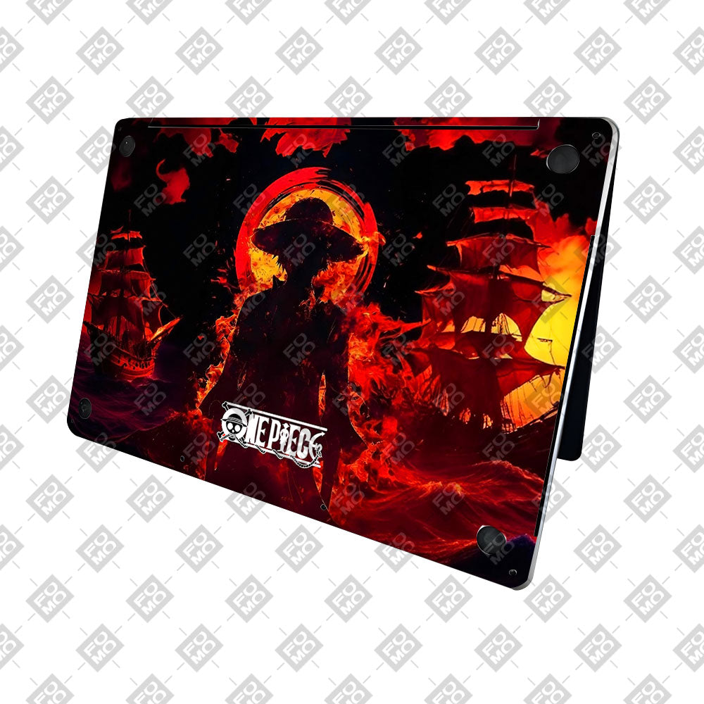 Luffy's Burning Tide MacBook Pro 16 2019 Laptop Skin