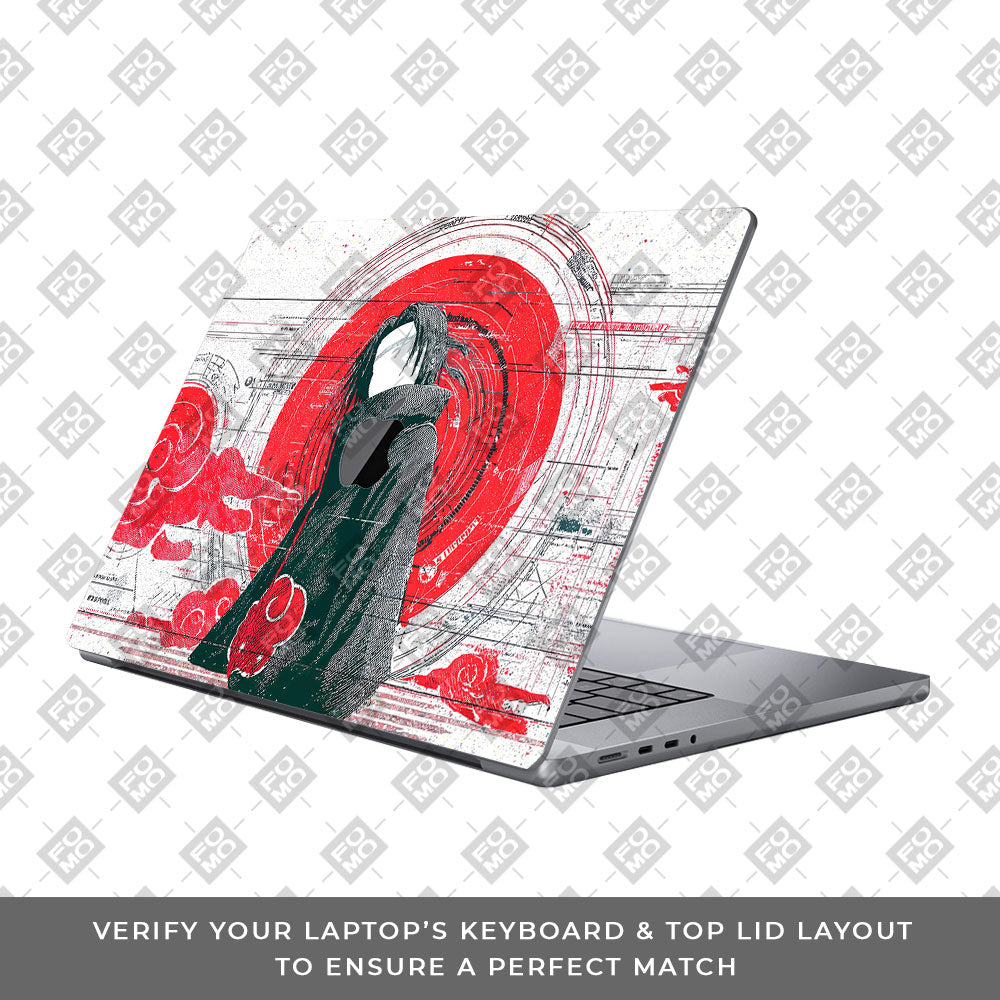 Itachi Uchiha Mark of the Akatsuki MacBook Pro 16 2019 Laptop Skin