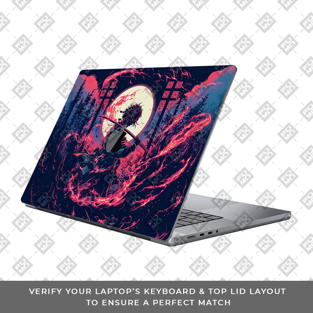 Tanjiro's Flame of Ember MacBook Pro 16 2019 Laptop Skin