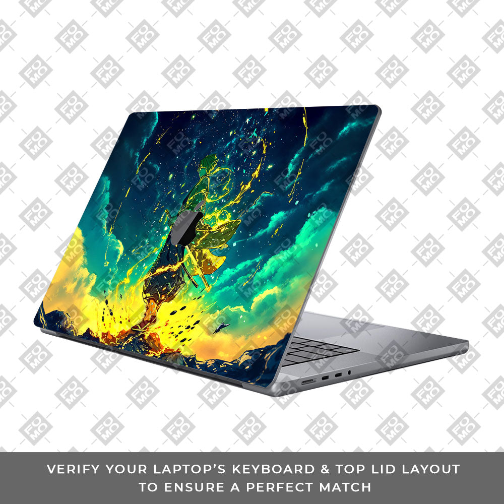 Zenitsu Thunder God MacBook Pro 16 2019 Laptop Skin
