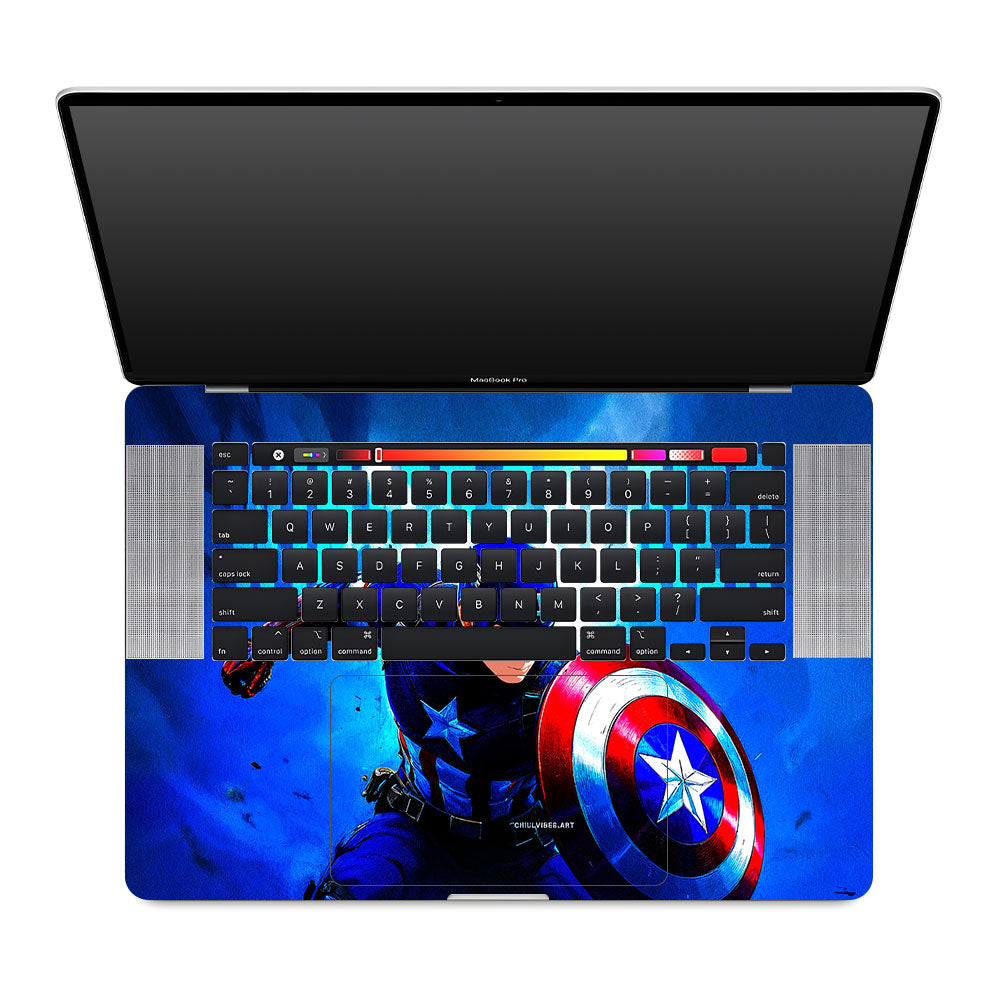 Shield of Justice Captain America MacBook Pro 16 2019 Laptop Skin